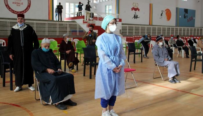 مركز للتطعيم ضد فيروس كورونا في المغرب