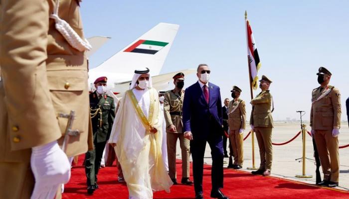 وصول الشيخ محمد بن راشد إلى العراق