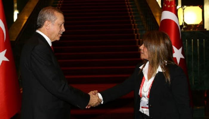أردوغان والسفيرة التركية في كاراكاس - نورديك مونيتور