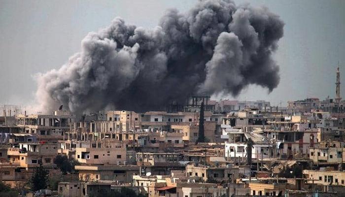 آثار أحد الانفجارات في سوريا- أرشيفية