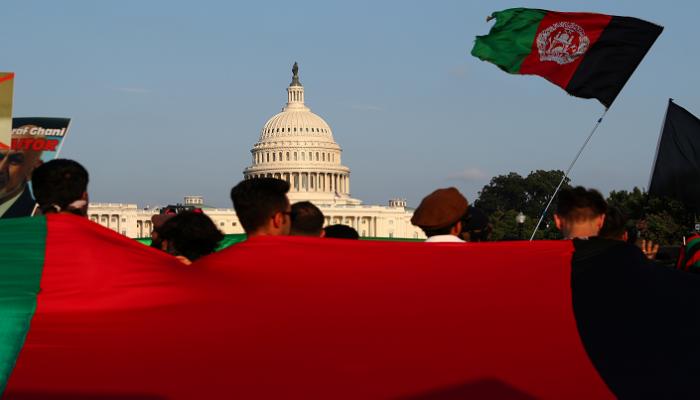 أفغان يتظاهرون في واشنطن