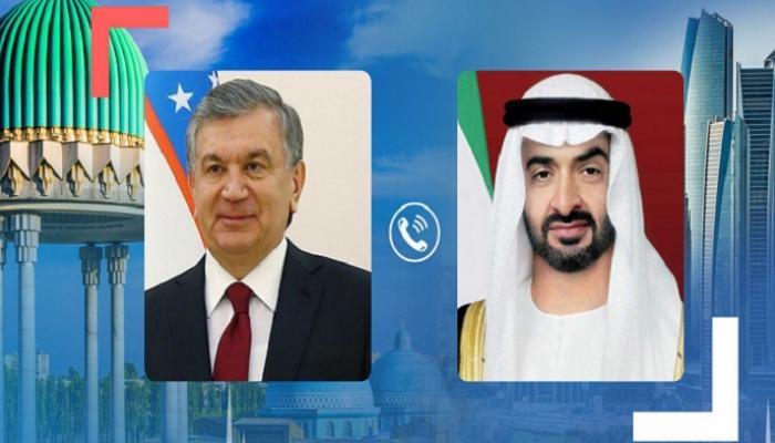 Özbekistan Cumhurbaşkanı, Abu Dabi Veliaht Prensi Mohamed bin Zayed Al Nahyan ile telefonda görüştü