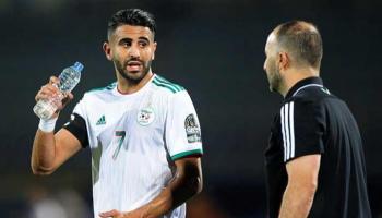 جمال بلماضي مع رياض محرز