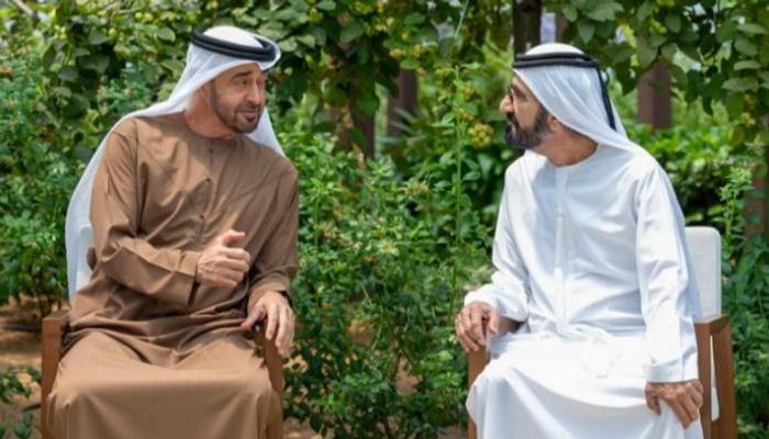 الشيخ محمد بن راشد آل مكتوم والشيخ محمد بن زايد آل نهيان- أرشيفية