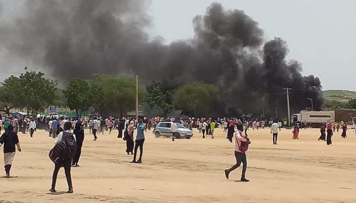 جانب من أعمال العنف في وسط دارفور