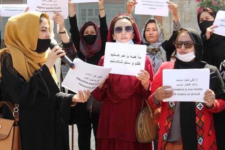 اعتراضات زنان کابل به گروه طالبان