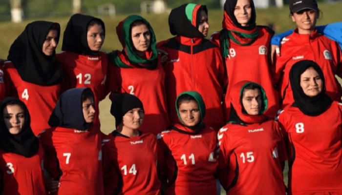 لقطة جماعية للاعبات المنتخب الأفغاني - أرشيفية