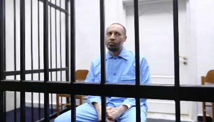 الساعدي القذافي خلال إحدى جلسات محاكمته