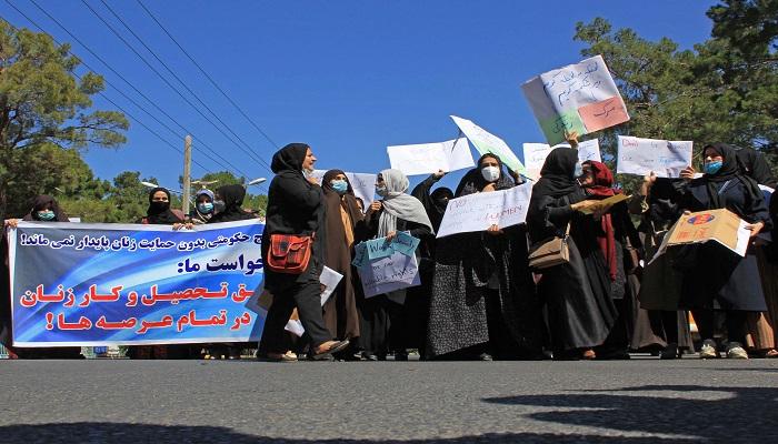  مظاهرة في مدينة هرات بغرب أفغانستان