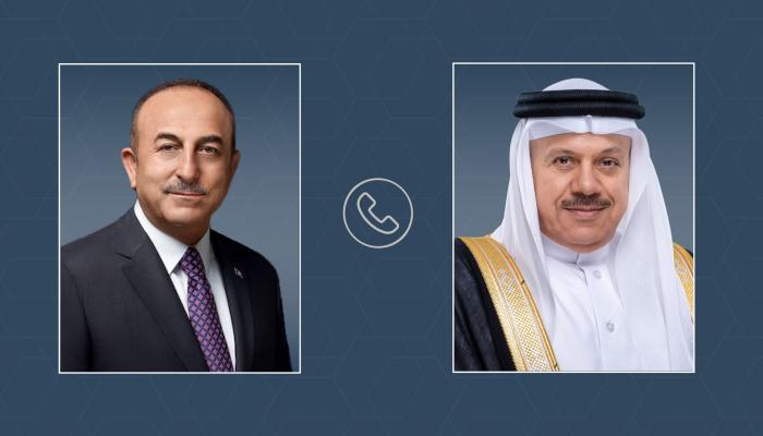 وزيرا خارجية البحرين الدكتور عبداللطيف الزياني وتركيا مولود تشاووش أوغلو