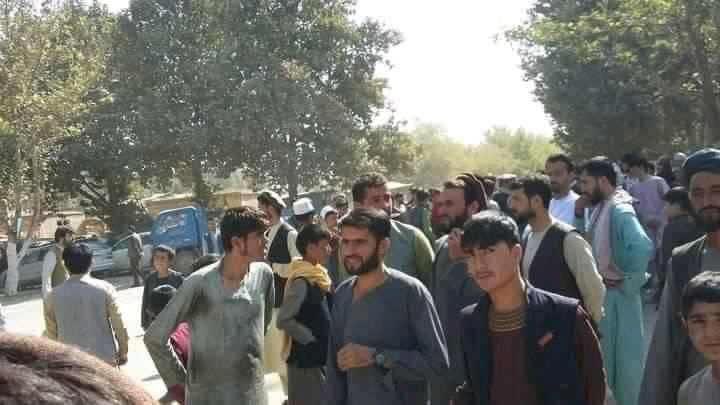 اعتراضات در تخار به طالبان