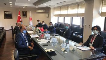 جانب من جلسة مباحثات مصر وتركيا بأنقرة