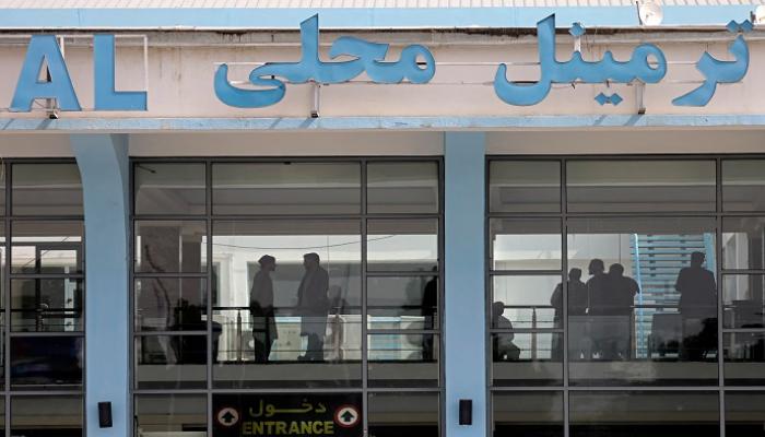 إحدى بوابات الدخول في مطار كابول