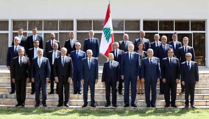  الصورة الأولى للحكومة اللبنانية.