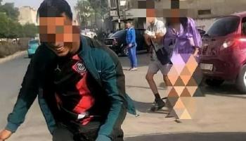 صورة من الفيديو المتداول بالمغرب عن فتاة طنجة