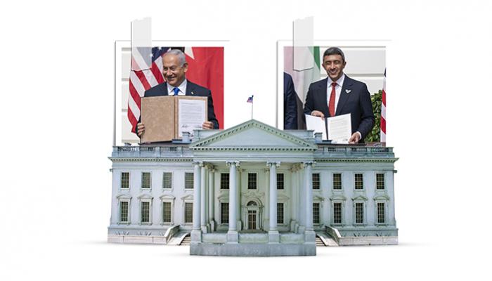 توقيع معاهدة السلام في البيت الأبيض العام الماضي