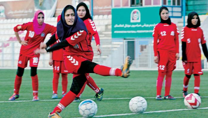 لاعبات كرة قدم في المنتخب الأفغاني- أرشيفية