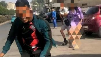 لقطة من الفيديو الذي يوثق واقعة التحرش