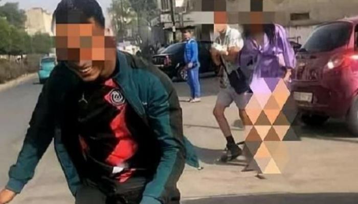 لقطة من الفيديو الذي يوثق واقعة التحرش