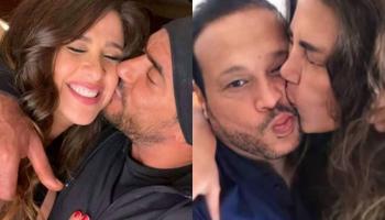 ريهام حجاج وزوجها محمد حلاوة - أحمد العوضي وزوجته ياسمين عبدالعزيز