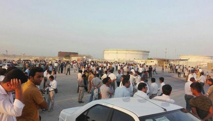 جانب من الاحتجاجات في إيران