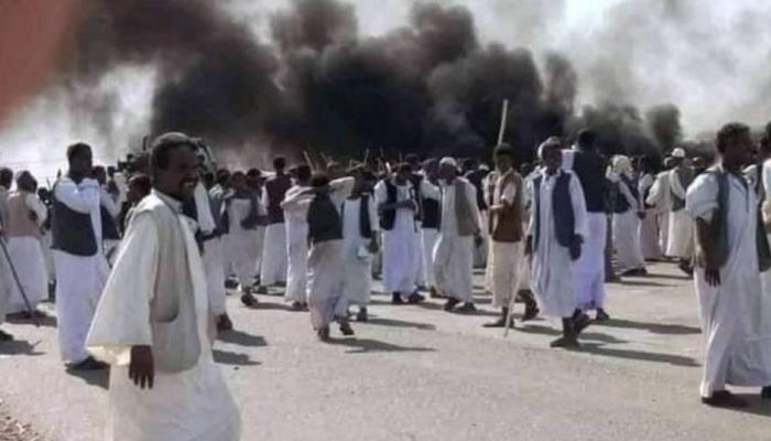 مجموعات سكانية تغلق طريقاً حيوياً شرق السودان