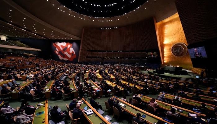 جانب من أعمال الجمعية العامة للأمم المتحدة في دورتها الـ76 - رويترز