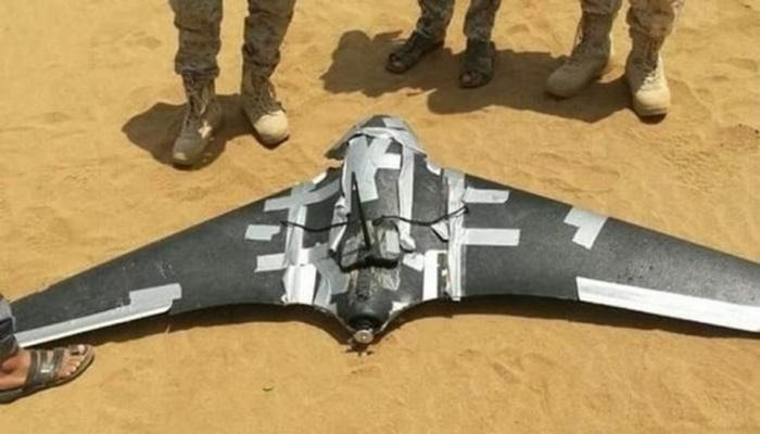 طائرة حوثية مسيرة بعد إسقاطها - أرشيفية