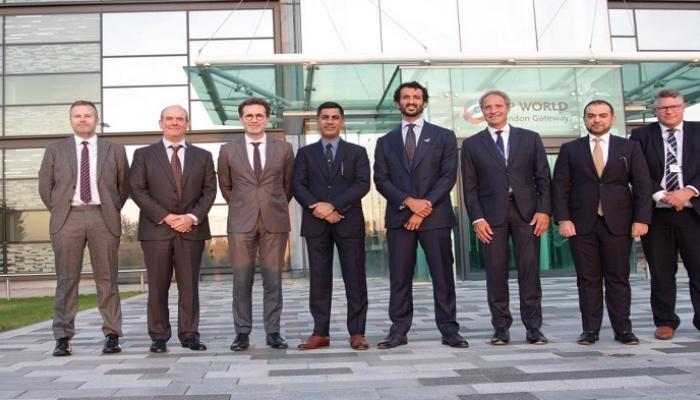 وزير الاقتصاد الإماراتي يزور موقع ميناء بوابة لندن التابع لموانئ دبي العالمية
