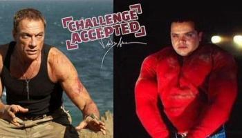 صورة تجمع بين فان دام ومحمد هنيدي