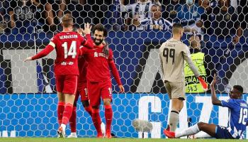 من مباراة بورتو وليفربول في دوري أبطال أوروبا