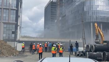İstanbul Finans Merkezi'nde yangın!