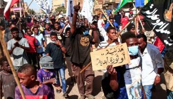 جانب من المظاهرات التي يشهدها السودان