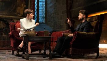 مشهد من الحلقة الخاصة لهاري بوتر