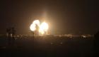 قصف إسرائيلي يستهدف غزة ردا على إطلاق صاروخين