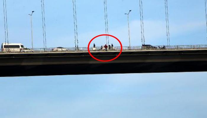 Köprüde intihar girişimi !