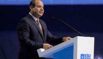 السيسي خلال افتتاح منتدى شباب العالم
