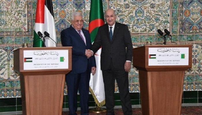 لقاء سابق بين الرئيسين الجزائري والفلسطيني - أرشيفية