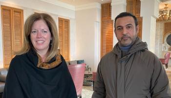 المستشارة الأممية مع السفير الإماراتي في ليبيا محمد الشامسي