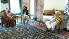 رئيس وزراء طالبان يلتقي أحد أفراد العائلة المالكة القطرية 