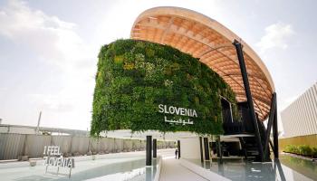 جناح سلوفينيا.. واحة خضراء عائمة لحلول مستدامة