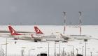 الثلوج تجمد حركة النقل البري والجوي.. 5 مشاهد من إسطنبول