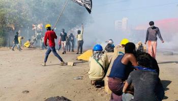 جانب من مظاهرات السودانيين