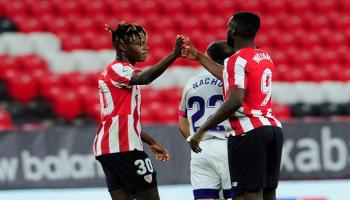 من مباراة بلباو وألميريا في الدوري الإسباني