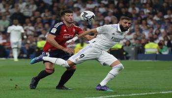من مباراة ريال مدريد وأوساسونا في الدوري الإسباني