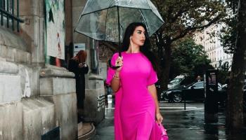 ياسمين صبري في عرض دار فالنتينو بباريس