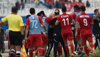 من مباراة الأهلي والاتحاد المنستيري في دوري أبطال أفريقيا