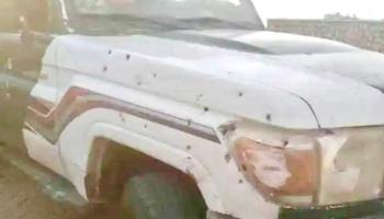 أحد الدوريات التي كان يستقلها الجنود بعد عمليات القاعدة