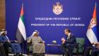 رئيس الإمارات ونظيره الصربي يبحثان العلاقات الثنائية