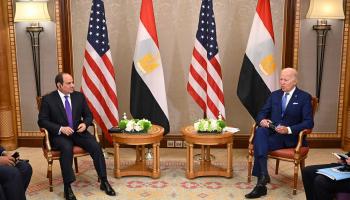 لقاء سابق بين الرئيس الأمريكي ونظيره المصري